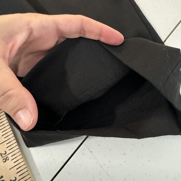 Banana Republic Siena Slim Italian Wool Ankle Pant Size 16L Tall Black Corporate - Picture 14 of 15